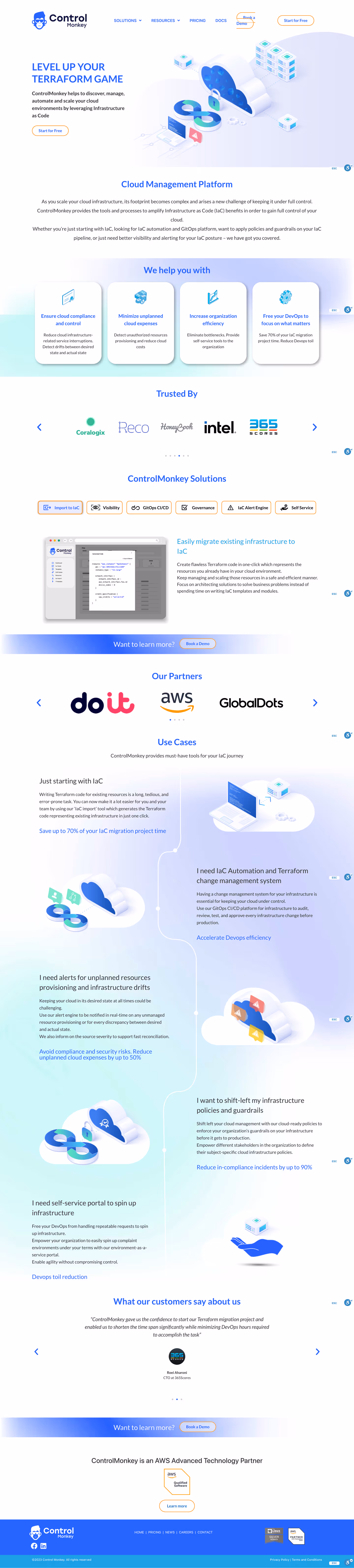 Website — before