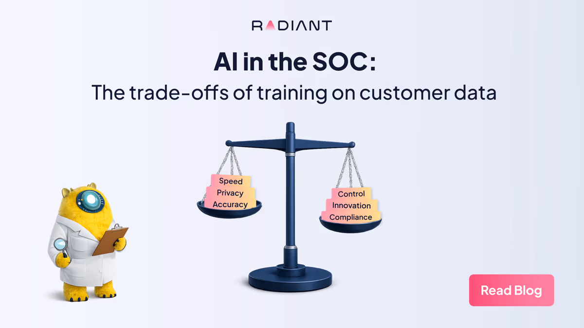AI in the SOC: the trade-offs of training on customer data