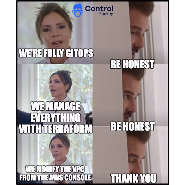 Meme — be honest, we modify the VPC from the AWS console