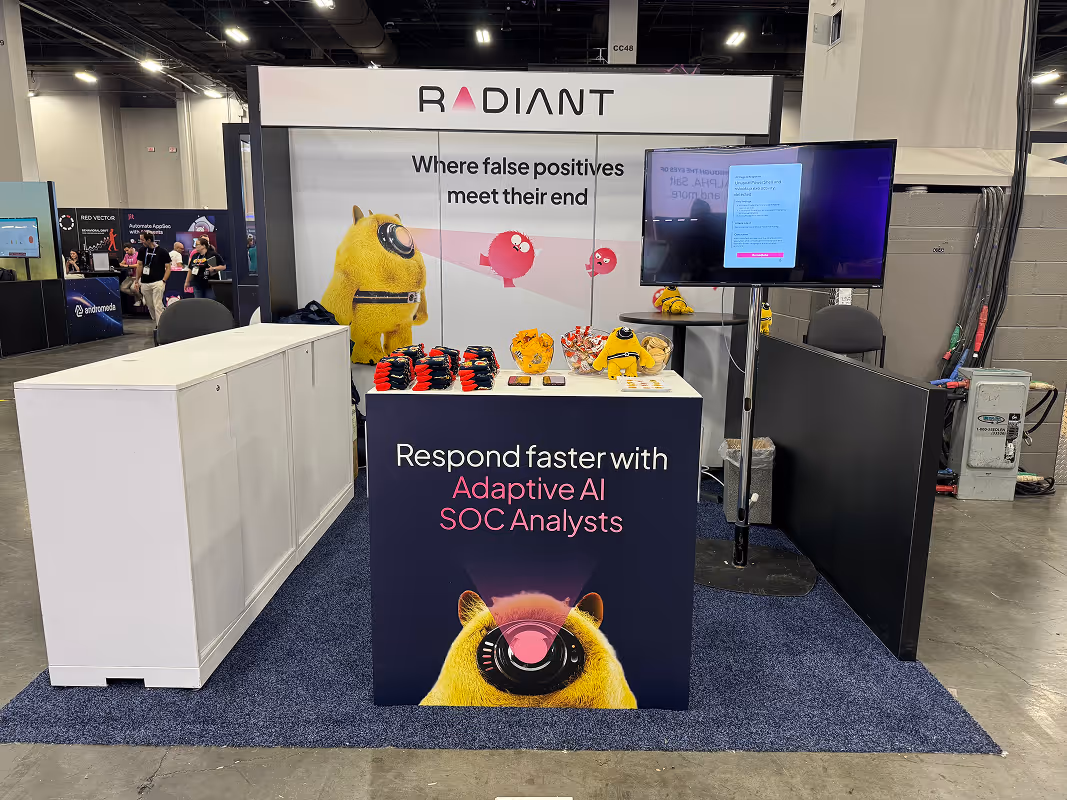 Radiant booth with mascot
