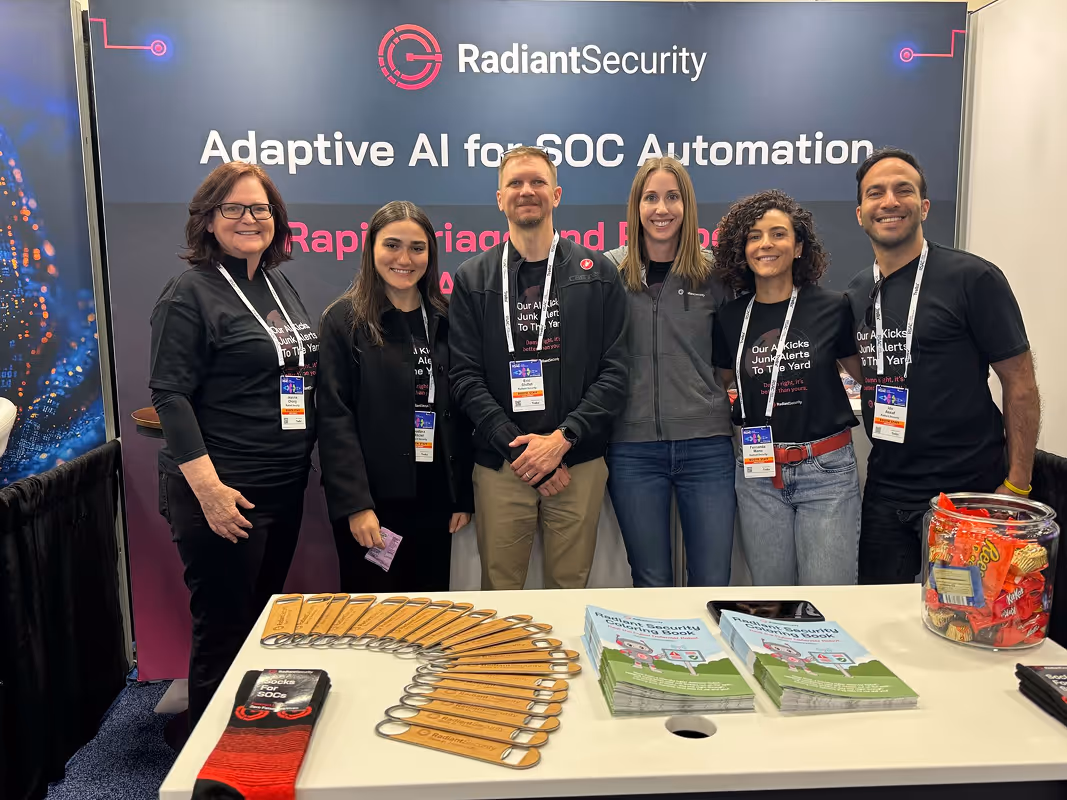 Radiant team at trade show booth