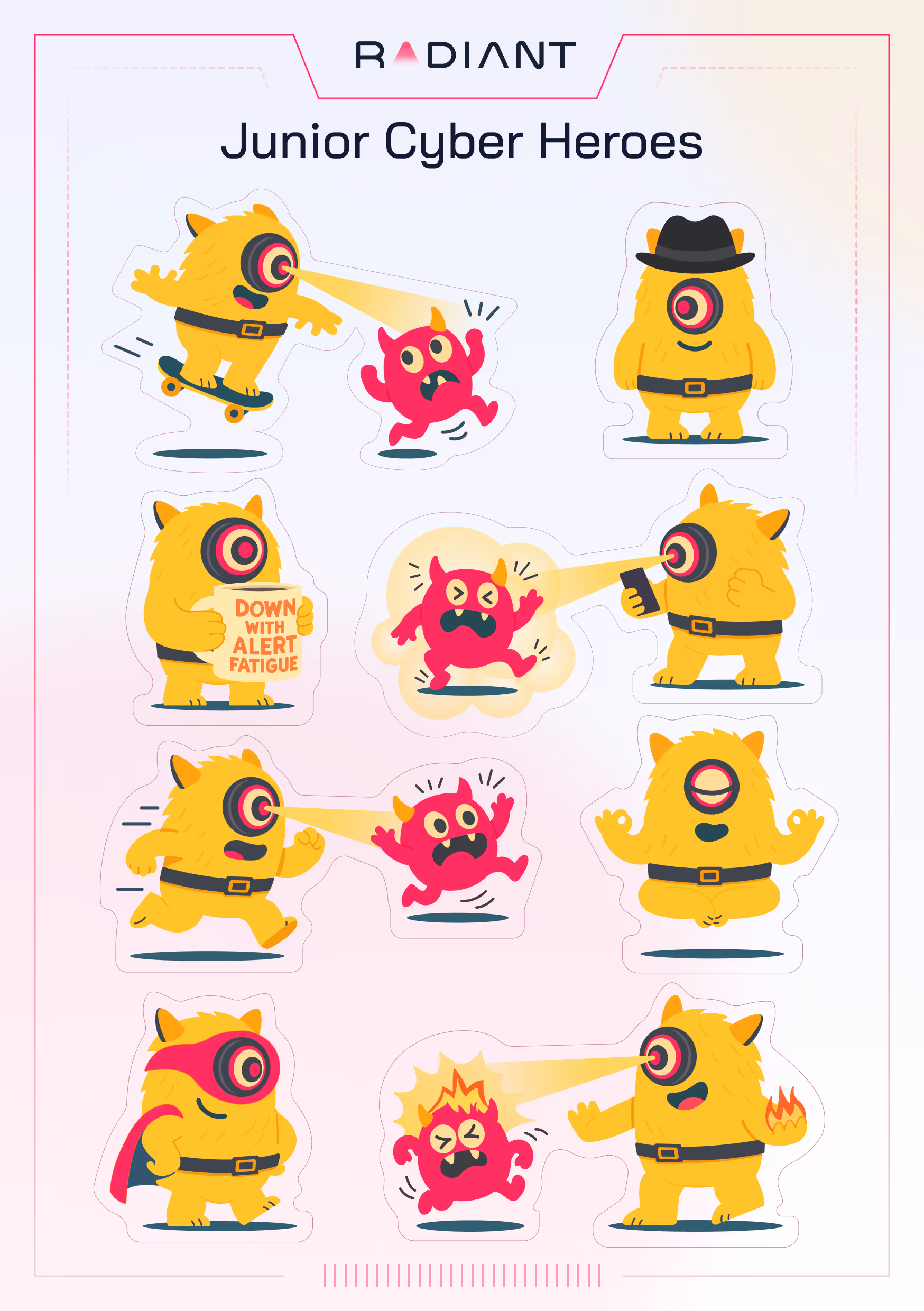 Radiant Junior Cyber Heroes stickers