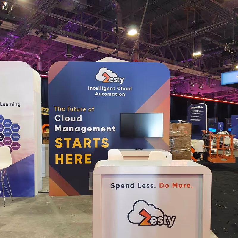 Zesty exhibition booth